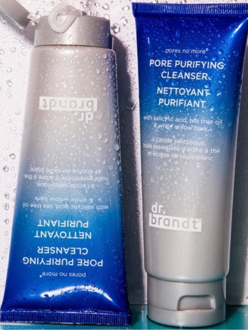 Dr Brandt Pores No More Pore Purifying Cleanser Two (2) New/Sealed 3.5 fl oz.